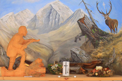 Hl. Hubertus in der Kapelle